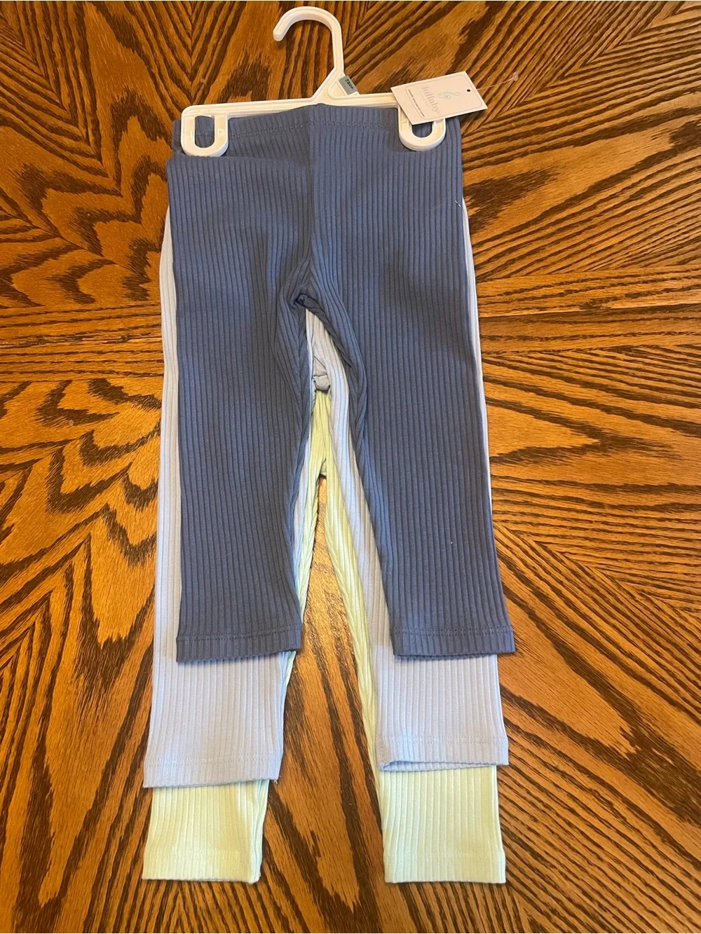 NWT infants Lullaby Lane Ribbed Short-Sleeve One-Piece & Pant Set Size 12 Month